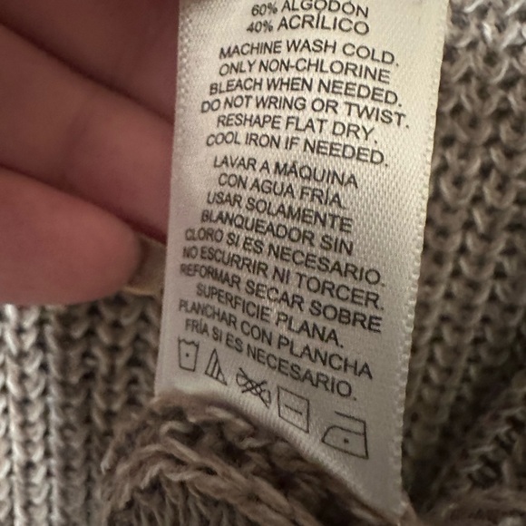 Beige Crew Neck Sweater - Picture 6 of 7